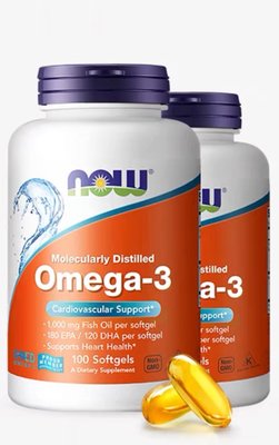 現貨出售 NOW Foods 極品深海魚油 omega-3 （100粒）