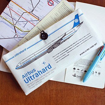 【U-style】ultrahard Lab Series 護照套-Bon Voyage藍色班機(長版)