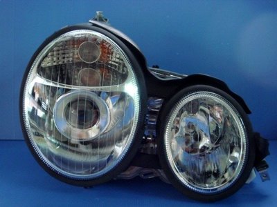 小亞車燈╠ 全新BENZ W210 晶鑽 魚眼 大燈 只要7000特價中 免運費 貨到付款