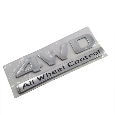 1 X ABS 4WD 全輪控制字母徽標汽車汽車後備箱裝飾標誌徽章貼紙貼花-飛馬汽車