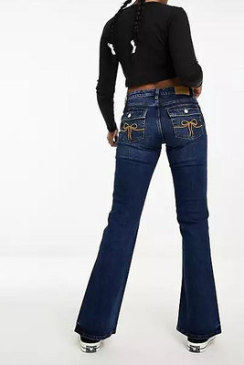 代購Monki Trudy low waisted flared jeans顯瘦牛仔丹寧褲W24-40