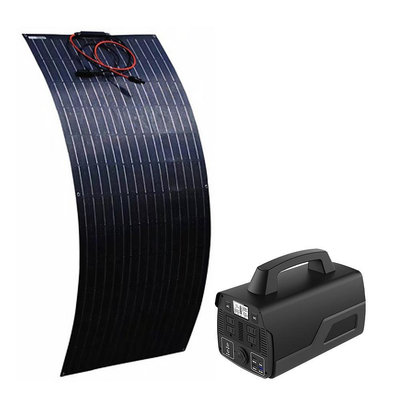【彩虹百貨】太陽能500W小型發電系統 太陽能轉110V 12V USB 應急系統 備電 停電 發電機