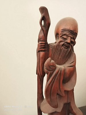 早期壽翁木雕