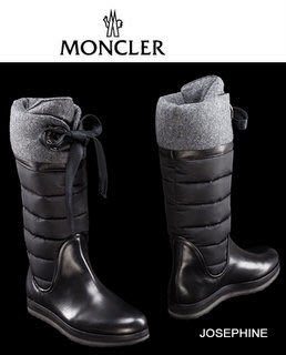 喬瑟芬【MONCLER】特價~2013秋冬法國羽皇 flannel details-rear logo羽絨雪靴