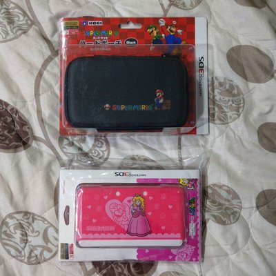 3DS 瑪莉歐主機包 +碧琪公主主機殼 (全新未拆) 黑色款