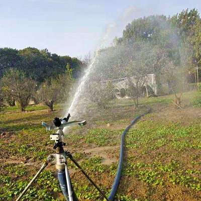 【熱賣精選】自動灑水器澆水神器搖臂噴頭農用澆地可調噴水頭園林灌溉除塵噴