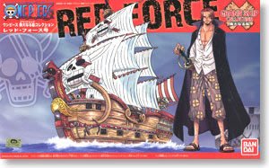 航海王 海賊王 紅髮傑克 紅色勢力號 簡易組裝 全長13cm(起標就是值購價)