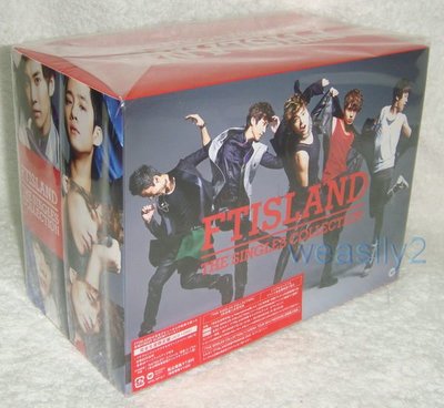 F.T Island (FTIsland) THE SINGLES COLLECTION BOX (日版初回限定盤2 CD+DVD+5款防塵塞)