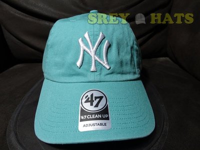 [SREY帽屋]現貨＊47 Brand CLEAN UP MLB 紐約洋基 Tiffany藍 蒂芬妮 老帽 棒球帽