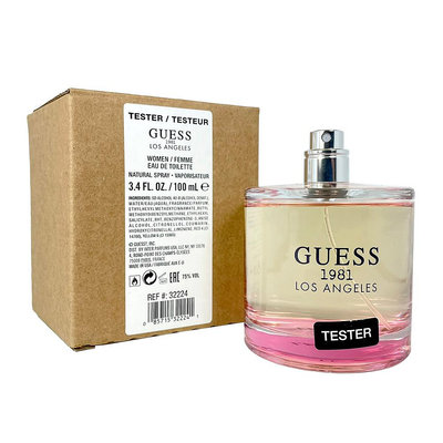 ☆MOMO小屋☆ GUESS 洛杉磯 1981 女性淡香水 100ml TESTER 環保盒無蓋