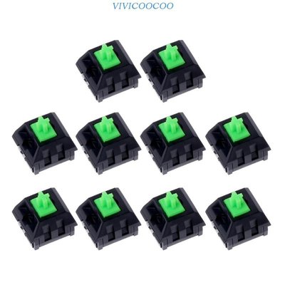 10 件綠色開關適用於黑寡婦 Essential 機械遊戲鍵盤