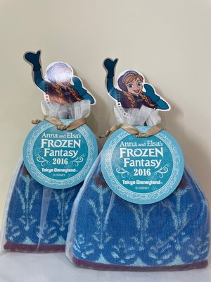 《現貨》Coco馬日本代購~東京海洋迪士尼 樂園限定 冰雪奇緣 艾莎安娜雪寶  方巾 毛巾 手帕