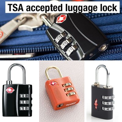 旅行箱標配 密碼鎖 海關密碼鎖 TSA密碼鎖 健身房鎖 旅行箱鎖 行李箱鎖 防盜鎖 登機箱鎖（SST9/TST3）