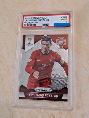 2014 第一年 世足 Prizm 球王 C羅 Cristiano Ronaldo PSA 9 鑑定卡