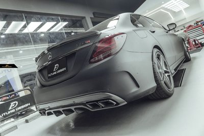 【政銓企業有限公司】BENZ W205 S205 C250 C300 AMG 升級 FD GT 卡夢 後下巴 免費安裝