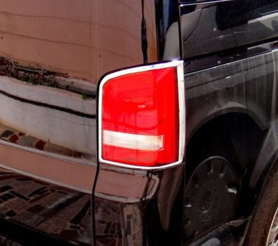 圓夢工廠 VW 福斯 Transporter T5 2009~2015 改裝 鍍鉻銀 車燈框 飾貼 後燈框 尾燈框