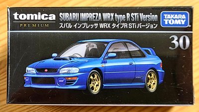 【現貨】全新Tomica Premium多美小汽車 No.30 Subaru Impreza WRX R STI
