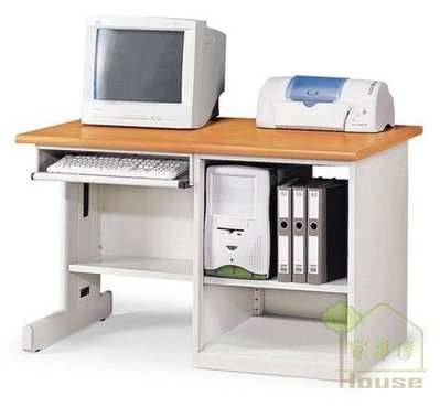 [ 家事達 ] OA-243-6 木紋桌面直立式電腦桌(120*70*74cm) 特價 -限送中部