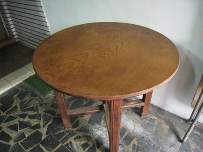 早期檜木圓桌 (2塊板)