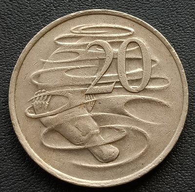 澳大利亞    1981年    伊莉沙白ニ世    20分  鴨嘴獸  鎳幣   1810