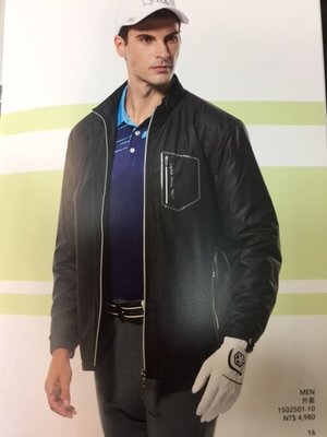 青松高爾夫 LYNX~男外套#1502501-10~輕量型-黑色$1580元