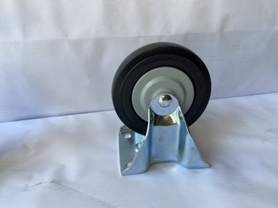 ㊣(三進車輪專業車輪)127X32mm 彈性膠輪 手推車輪子-固定輪賣場
