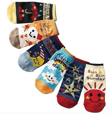 ZF BOX 耶誕款 對對襪 雪人款NISSE 兒童直板襪子 可愛卡通 拼圖襪 對對襪 可團購批發 6雙一套