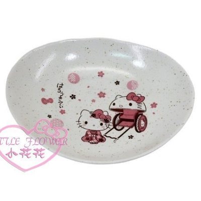 ♥小公主日本精品♥Hello Kitty三輪車系列盤子~3