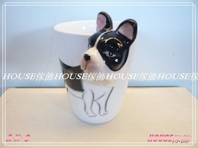 *︵House傢飾︵*3D立體動物陶瓷馬克杯(狗-鬥牛犬) 【☆限量款/新發售☆】