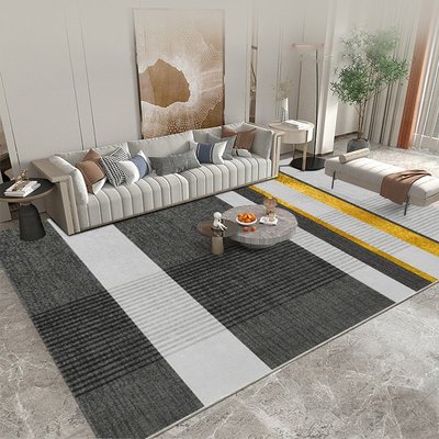 特賣-現代輕奢地毯客廳沙發茶幾毯北歐簡約書房地墊家用高級新款幾何