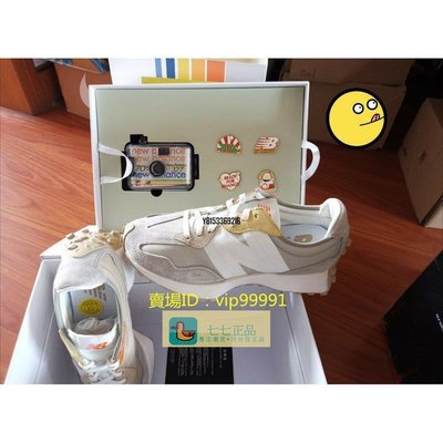 【正品】new Balance 327系列 WS327MS 米黃色  女款 休閒運動  慢跑潮鞋