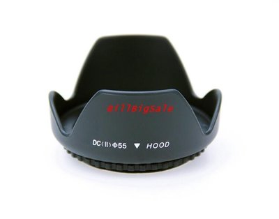 55mm-遮光罩+UV鏡←規格遮光罩 UV鏡 鏡頭蓋 適用Sony 索尼DSC-A200 A230 A300 A350