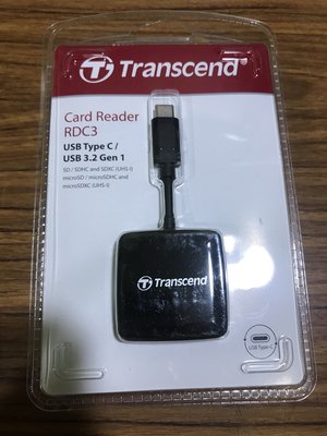 點子電腦☆北投@ Transcend 創見 RDC3 讀卡機 USB 3.2 Type-C☆420元