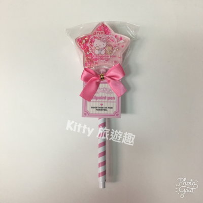 [Kitty 旅遊趣] Hello Kitty 星型原子筆 黑色原子筆 凱蒂貓