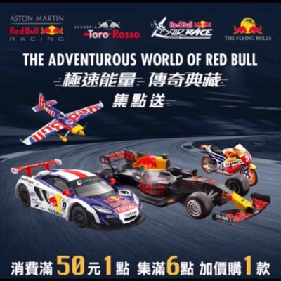 7-11 Red Bull 極速能量 傳奇典藏 陸空傳奇 紅牛 安全帽 模型 集點 兑換 超商