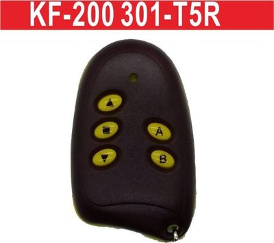 遙控器達人-KF-200 301-T5R 滾碼遙控器 發射器 快速捲門 電動門搖控器各式搖控器維修 鐵捲門搖控器 拷貝
