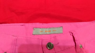 C~免運~全新E.V.E 五 七分褲 粉色 有彈性 定價1980
