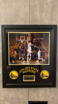 Stephen Curry_2015_NBA_總冠軍親筆簽名海報