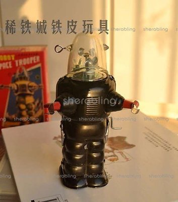 (TOYS-C__0217) 發條鐵皮玩具 懷舊經典收藏禮品 小子彈機器人