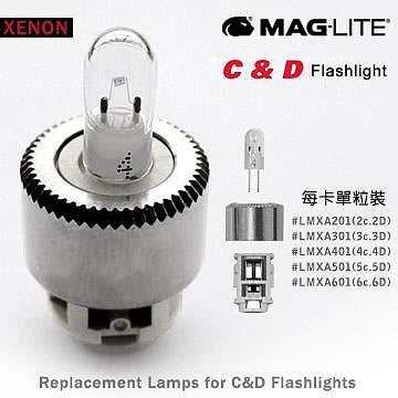 【IUHT】MAG-LITE C&D型手電筒專用XENON燈泡