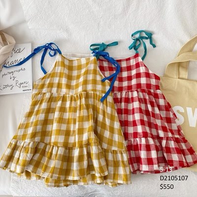 【Girl】 JC BABY 舒適格紋洋裝(共兩色) #D2105107