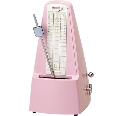 【旅行吉他專門店】日本製 Nikko 機械鐘擺式節拍器 粉紅 原廠正品公司貨 一年保固 另有SEIKO