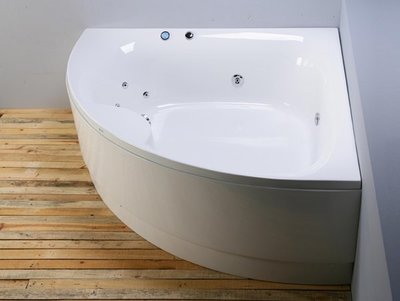 御舍精品衛浴 BATHTUB WORLD 扇形獨立式 浴缸 按摩缸140/150公分 W-CH-3105
