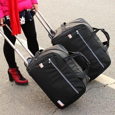 下殺 拉桿包 拉桿包旅游女手提旅行袋男大容量行李包登機箱包可折疊