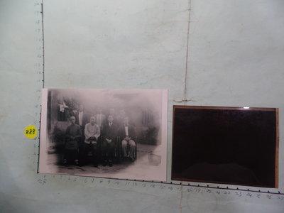 台北艋舺林家,日據時期大底片+洗出照片(台北帝國大學畢業的人所擁有的一堆照片中的一張), 古董黑白,照片,相片**稀少品