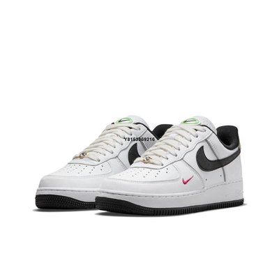 Nike Air Force 1 Low '07 Just Do It 白黑綠 休閒鞋 男女鞋 DV1492-101