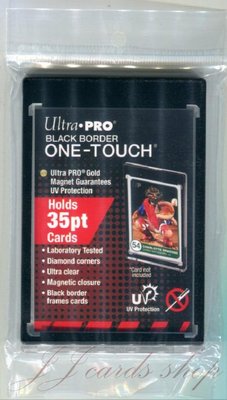 美國原廠 Ultra Pro 抗UV款 - 吸磁式卡夾 / 磁鐵卡夾 / 卡磚 - 尺寸：35pt (黑框版本)