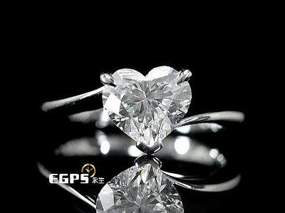 【永久流當品】天然鑽石 花式切工 心型鑽 GIA 1.32CT F/VS2 鑽石戒指 TWQ8562
