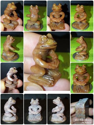 剛刻了一隻“請安青蛙”壽山石，有雕刻過程喔