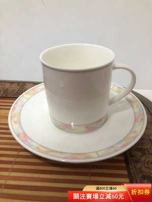 二手 日本Noritake 則武，黃標則武骨瓷咖啡杯，全品無瑕疵，